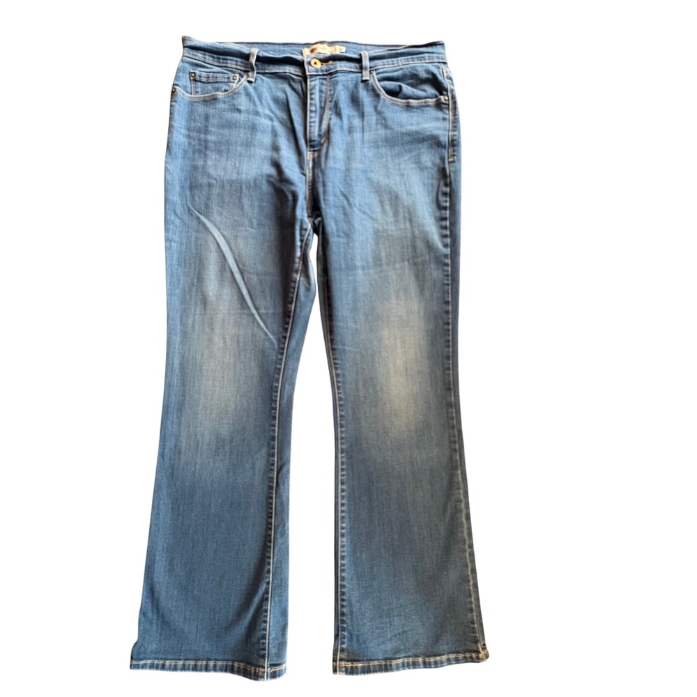 Levi's 515 Bootcut Jeans Women 16 Blue Excellent Medium Wash Stretch Denim
